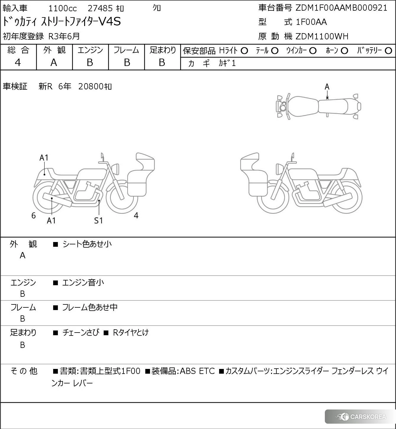 Ducati STREETFIGHTER V4 S 2021 из Японии, фото 5