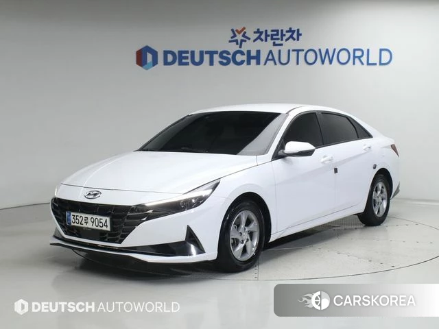Hyundai Avante (CN7) 2021 Белый из Кореи