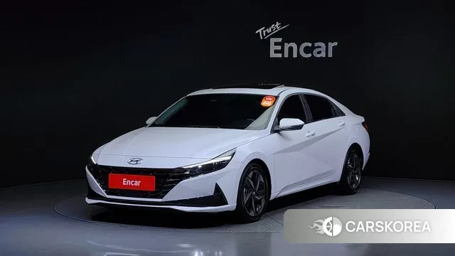 Hyundai Avante (CN7) 2022 Белый из Кореи