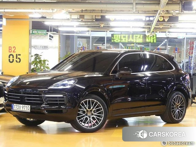 Porsche Cayenne (PO536) 2021 Черный из Кореи