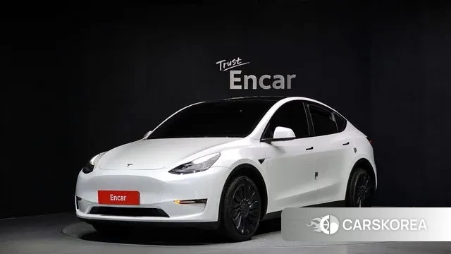 Tesla Model Y 2021 Белый из Кореи