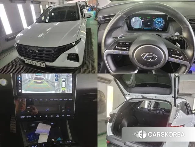 Hyundai Tucson Hybrid (NX4) 2022 Белый из Кореи