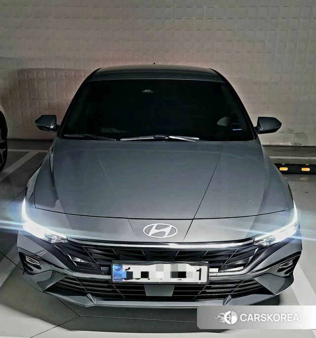 Hyundai The New Avante (CN7) 2023 Черный двухцветный из Кореи