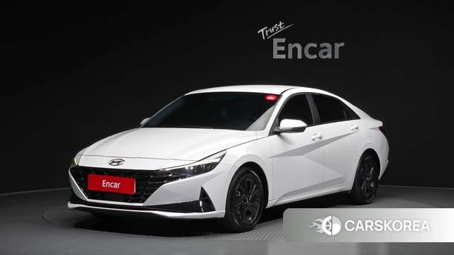 Hyundai Avante Hybrid (CN7) 2023 Белый из Кореи