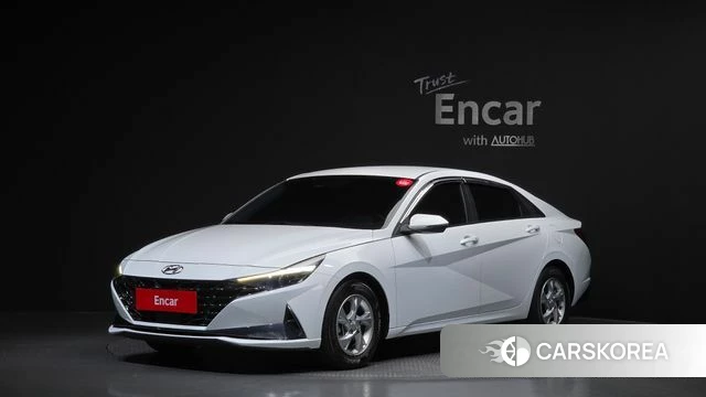Hyundai Avante (CN7) 2021 Белый из Кореи