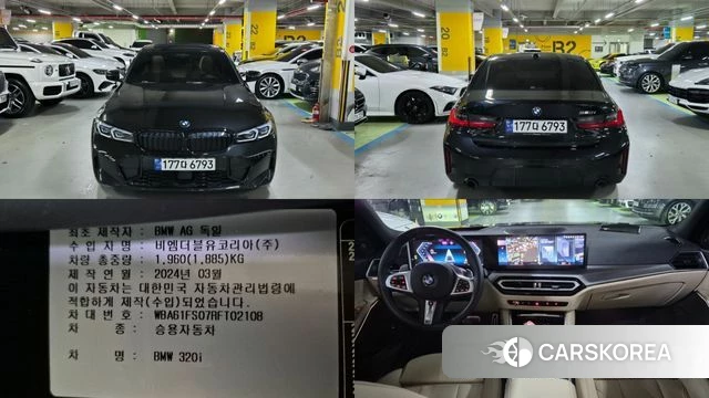 BMW 3 Series (G20) 2024 Черный из Кореи