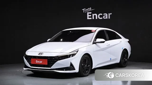 Hyundai Avante Hybrid (CN7) 2022 Белый из Кореи
