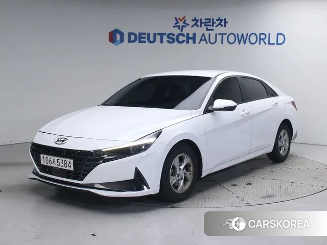 Hyundai Avante (CN7) 2021 Белый из Кореи