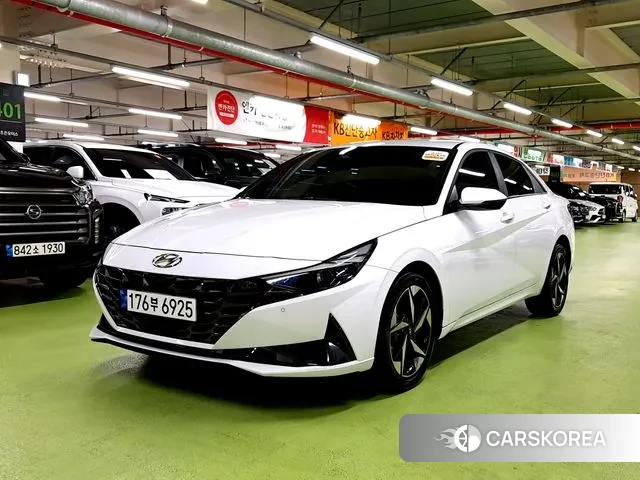 Hyundai Avante (CN7) 2020 Белый из Кореи