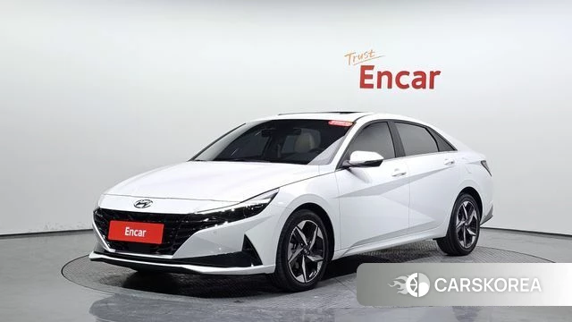 Hyundai Avante (CN7) 2023 Белый из Кореи