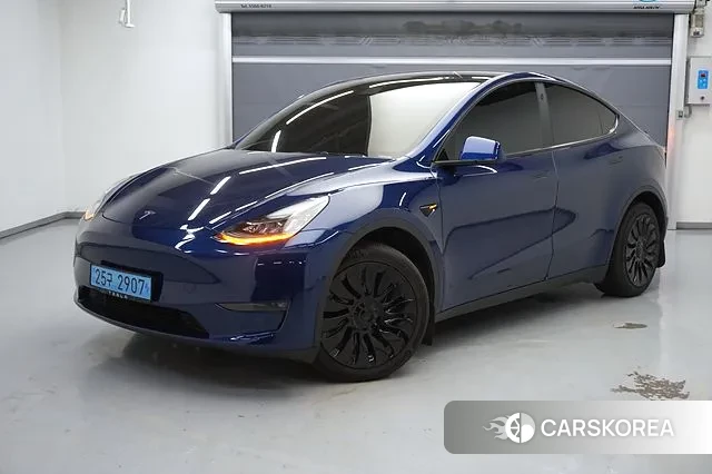 Tesla Model Y 2022 Синий из Кореи