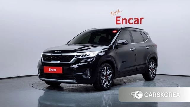 Kia Seltos 2021 Черный из Кореи