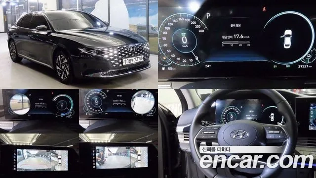 Hyundai The New Grandeur IG Hybrid 2020 Черный из Кореи