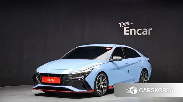 Hyundai Avante (CN7) 2021 Небесно-голубой из Кореи