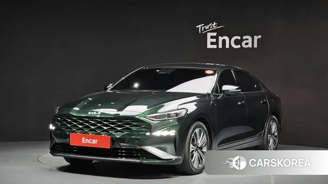 Kia K8 Hybrid 2021 Темно-зеленый из Кореи