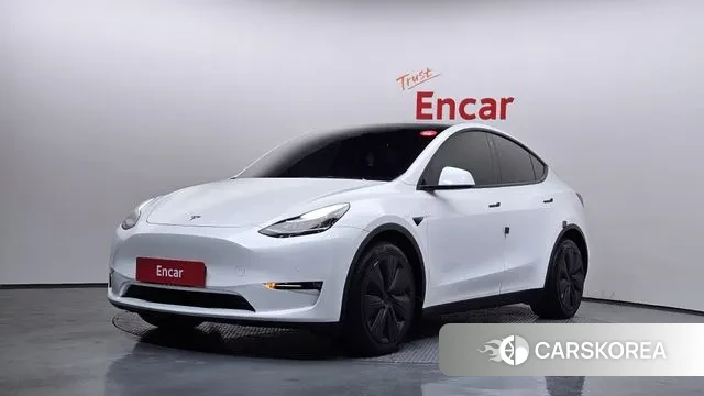 Tesla Model Y 2021 Белый из Кореи