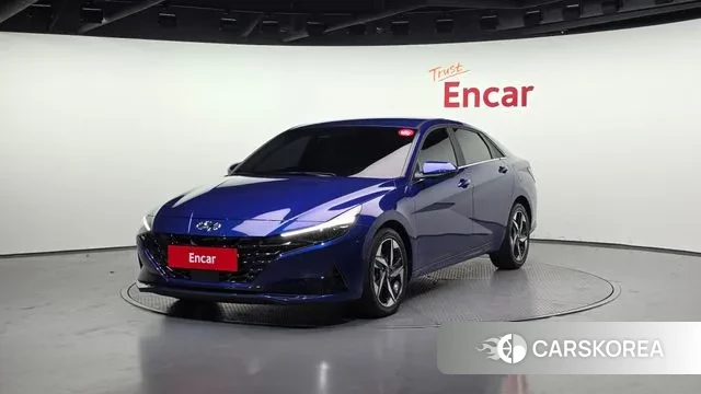 Hyundai Avante (CN7) 2021 Синий из Кореи