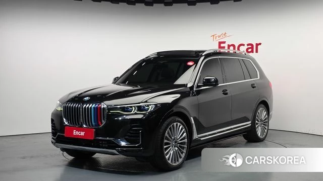 BMW X7 (G07) 2020 Черный из Кореи