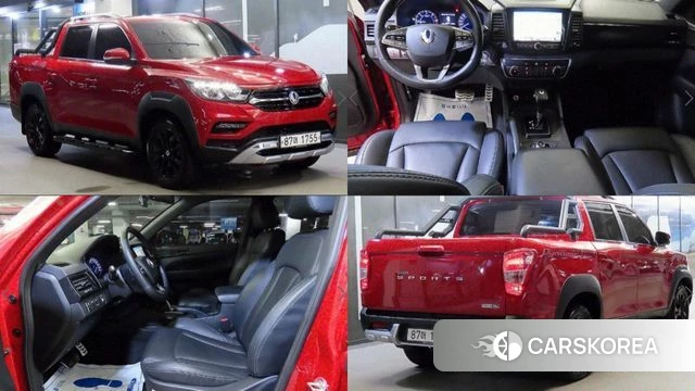 Ssangyong Rexton Sports 2020 Красный из Кореи