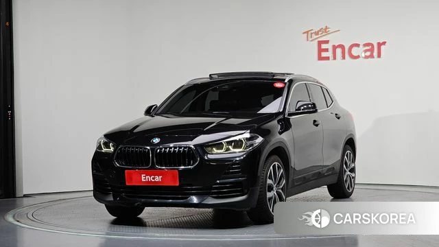BMW X2 (F39) 2022 Черный из Кореи