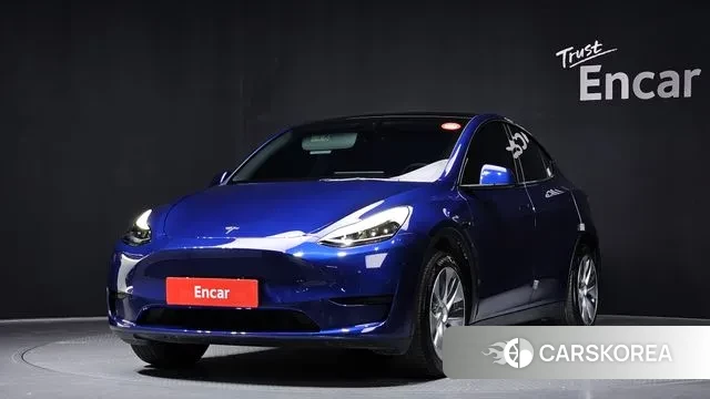 Tesla Model Y 2023 Синий из Кореи