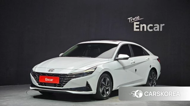 Hyundai Avante (CN7) 2022 Белый из Кореи