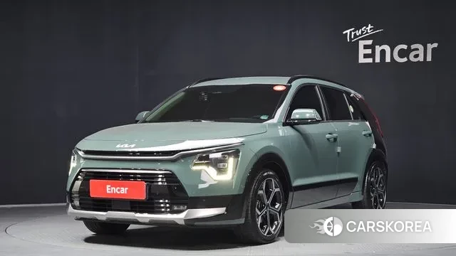 Kia Di Ol Nu Niro 2022 Темно-зеленый из Кореи