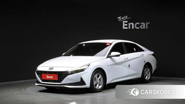 Hyundai Avante (CN7) 2021 Белый из Кореи