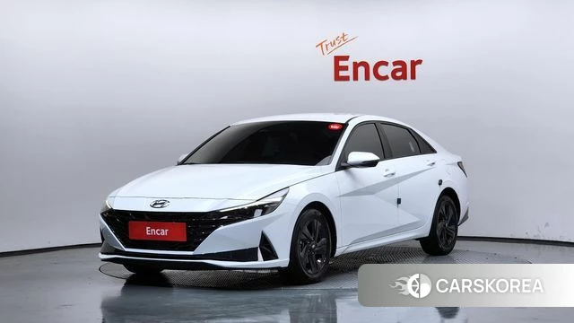 Hyundai Avante (CN7) 2022 Белый из Кореи