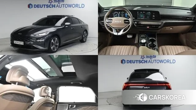 Kia K8 Hybrid 2022 Серый из Кореи