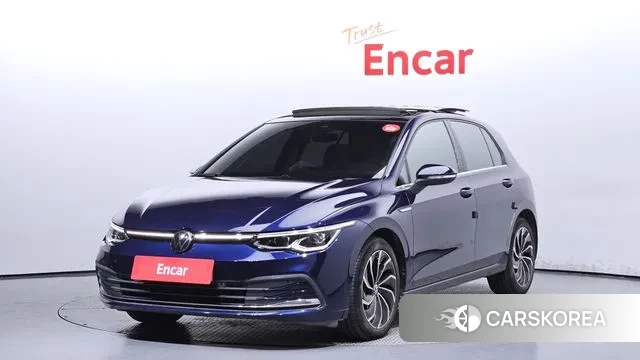 Volkswagen Golf 8th Generation 2022 Синий из Кореи