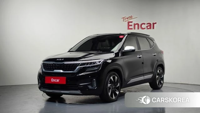 Kia Seltos 2022 Черный из Кореи
