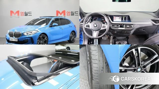 BMW 1 Series (F40) 2024 Синий из Кореи