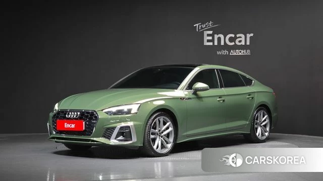 Audi A5 (F5) 2023 Светло-зеленый из Кореи
