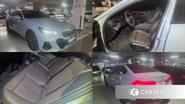 BMW 5 Series (G60) 2025 Серебристо-серый из Кореи