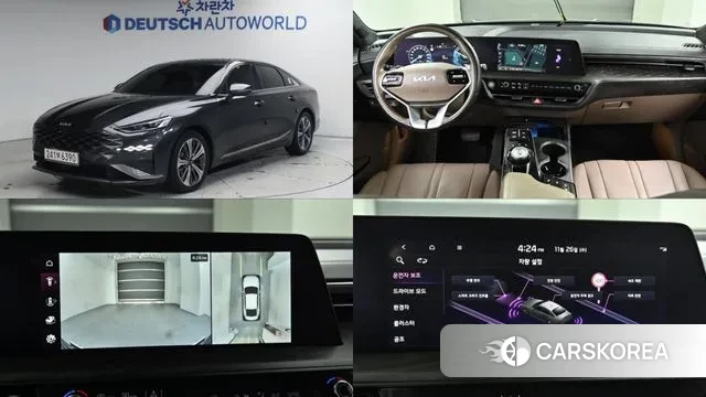 Kia K8 Hybrid 2021 Серый из Кореи