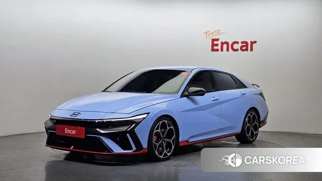 Hyundai The New Avante (CN7) 2023 Небесно-голубой из Кореи