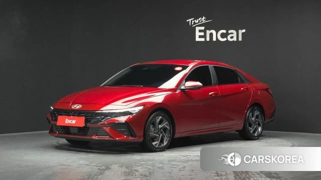 Hyundai The New Avante Hybrid (CN7) 2025 Красный из Кореи