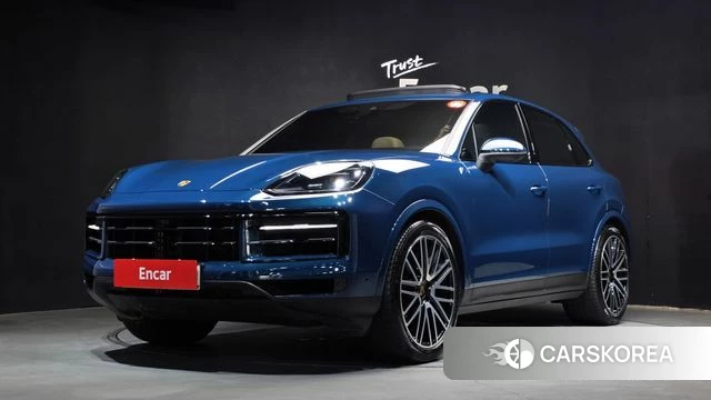 Porsche Cayenne (PO536) 2024 Синий из Кореи