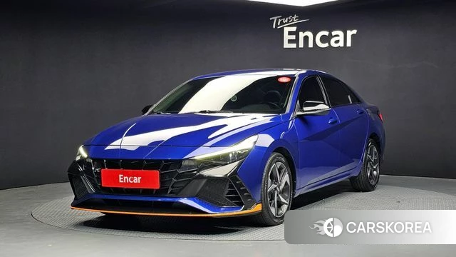 Hyundai Avante (CN7) 2021 Синий из Кореи