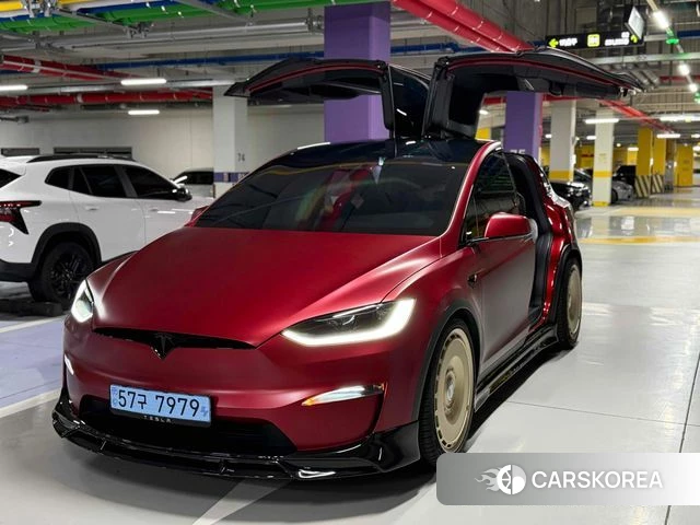 Tesla Model X 2024 Красный из Кореи