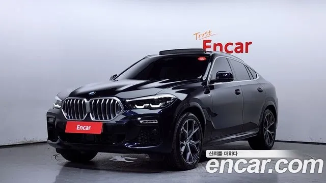 BMW X6 (G06) 2021 Черный из Кореи