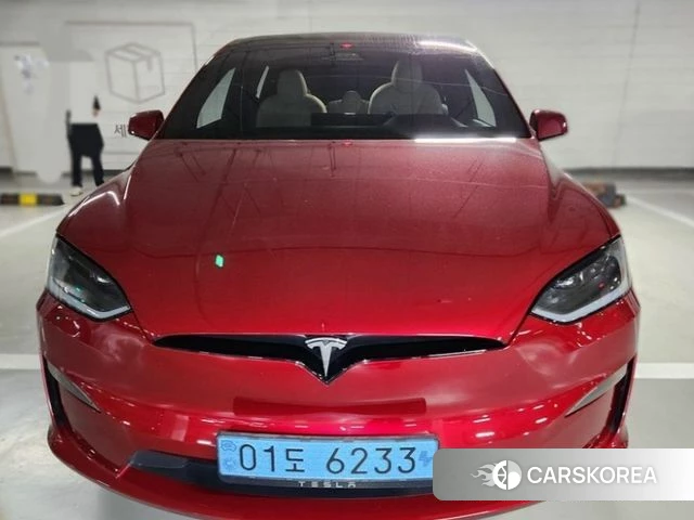 Tesla Model X 2023 Красный из Кореи