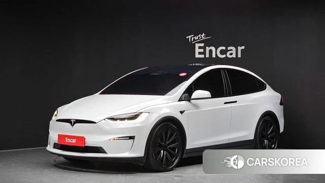 Tesla Model X 2023 Белый из Кореи