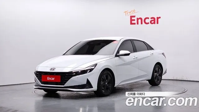 Hyundai Avante (CN7) 2021 Белый из Кореи