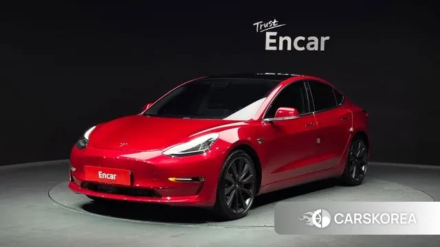 Tesla Model 3 2020 Красный из Кореи