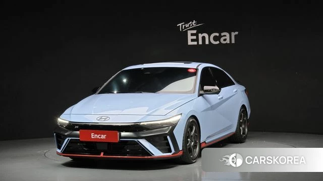 Hyundai The New Avante (CN7) 2023 Небесно-голубой из Кореи