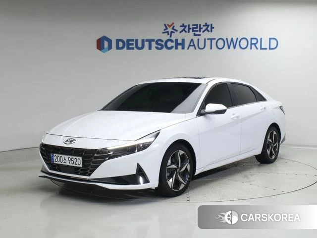 Hyundai Avante (CN7) 2021 Белый из Кореи