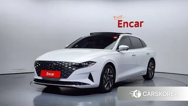 Hyundai The New Grandeur IG Hybrid 2021 Белый из Кореи
