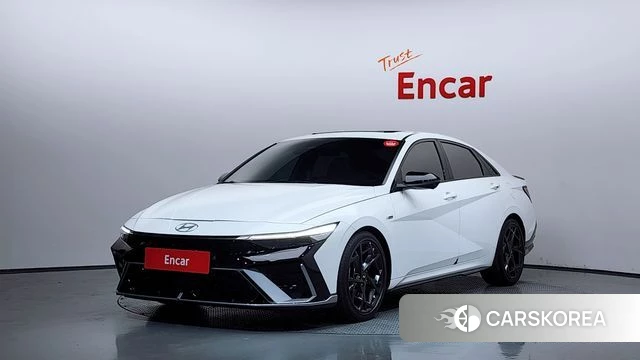 Hyundai The New Avante Hybrid (CN7) 2024 Белый из Кореи